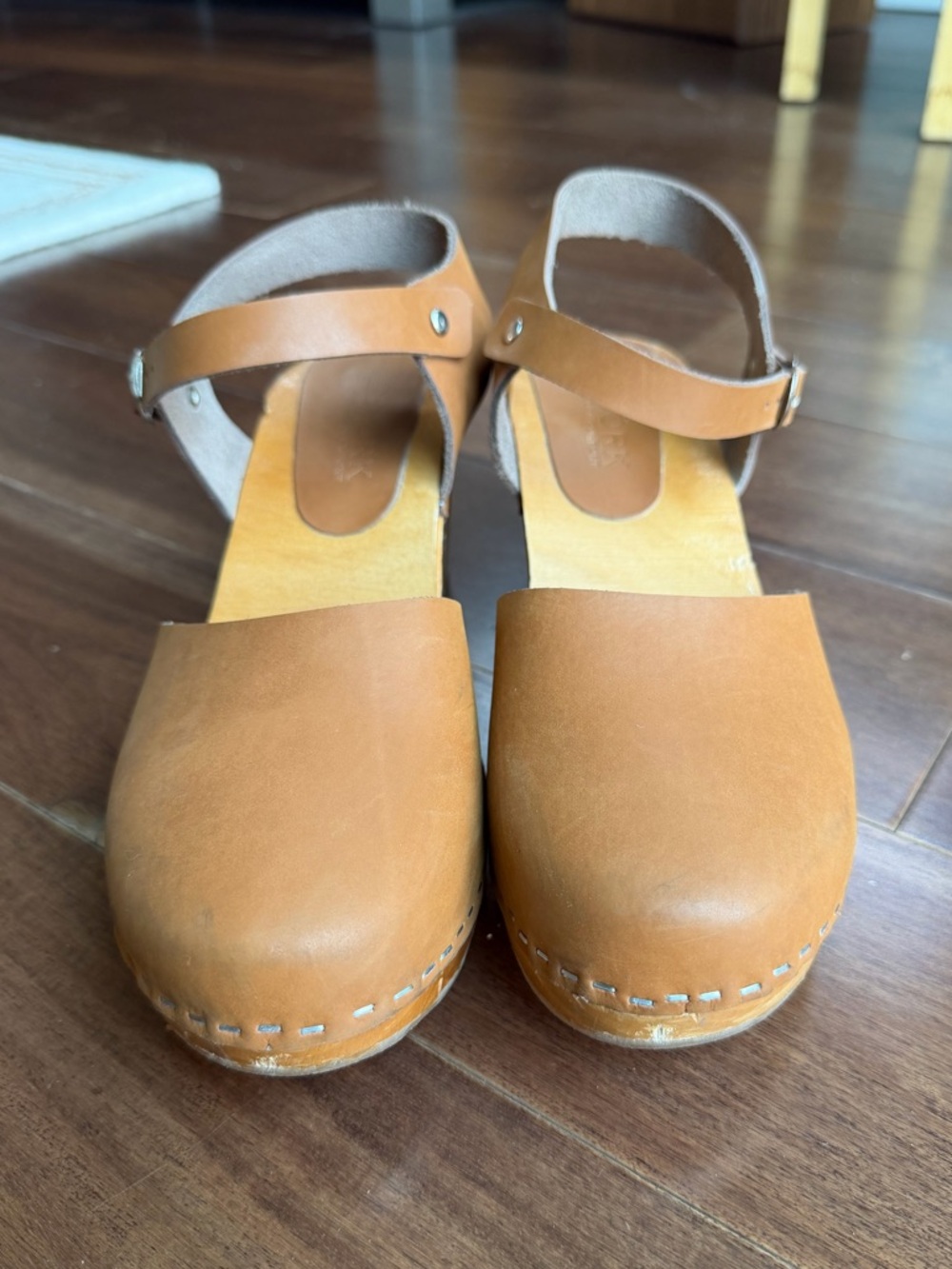 Women’s Swedish Wooden Clog Sandals size 10